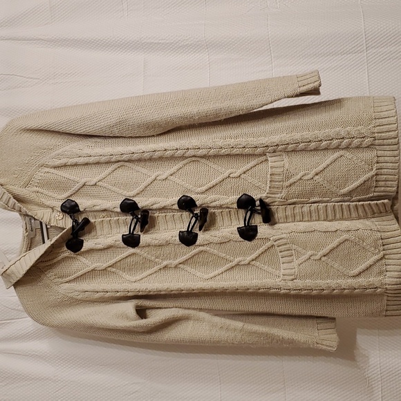 dressbarn Sweaters - Dressbarn Hooded Cardigan